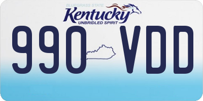 KY license plate 990VDD