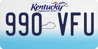 KY license plate 990VFU