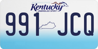 KY license plate 991JCQ