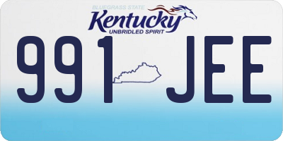 KY license plate 991JEE