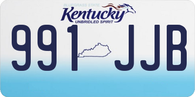 KY license plate 991JJB