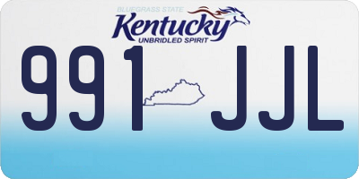 KY license plate 991JJL