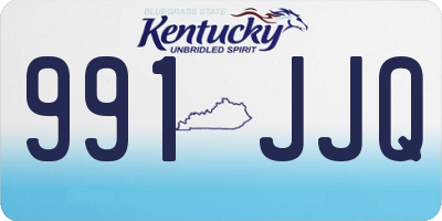 KY license plate 991JJQ