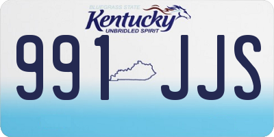 KY license plate 991JJS
