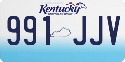 KY license plate 991JJV