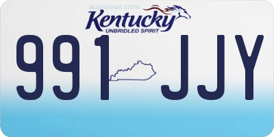 KY license plate 991JJY