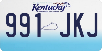 KY license plate 991JKJ