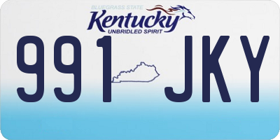 KY license plate 991JKY