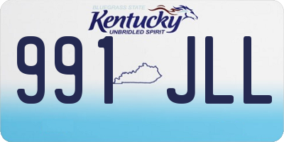 KY license plate 991JLL