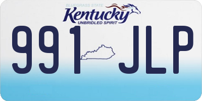 KY license plate 991JLP