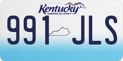 KY license plate 991JLS