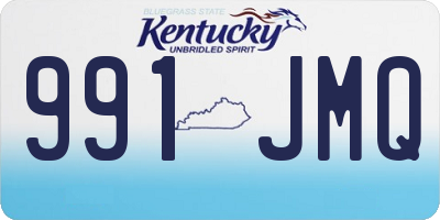 KY license plate 991JMQ