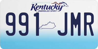 KY license plate 991JMR