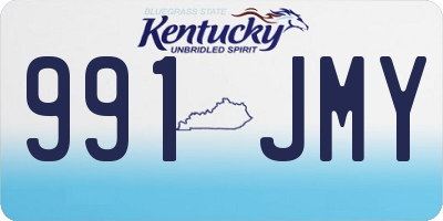 KY license plate 991JMY