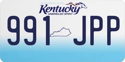 KY license plate 991JPP