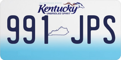 KY license plate 991JPS