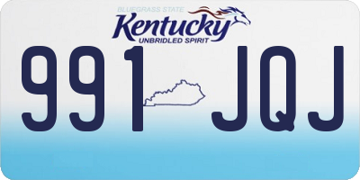 KY license plate 991JQJ