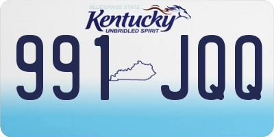 KY license plate 991JQQ