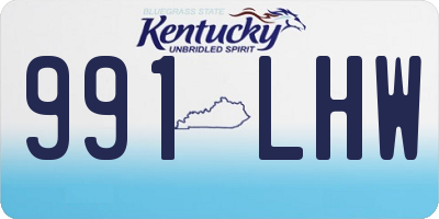 KY license plate 991LHW