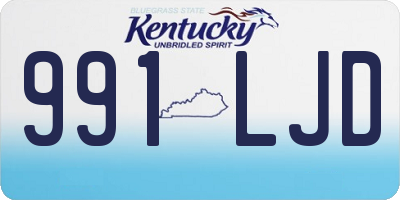 KY license plate 991LJD