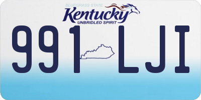 KY license plate 991LJI