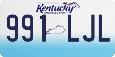 KY license plate 991LJL