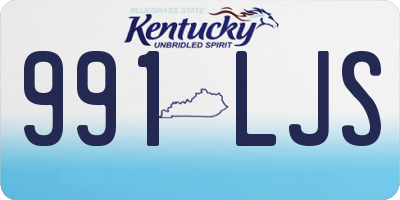 KY license plate 991LJS
