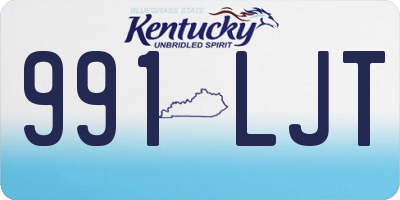 KY license plate 991LJT