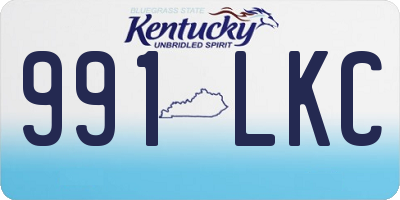 KY license plate 991LKC