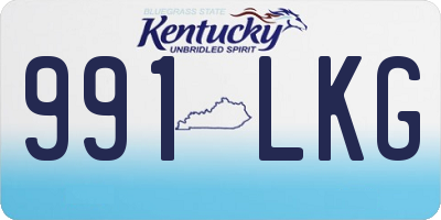 KY license plate 991LKG