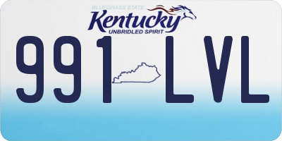 KY license plate 991LVL