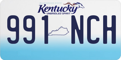 KY license plate 991NCH