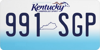 KY license plate 991SGP