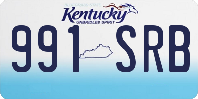 KY license plate 991SRB