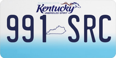 KY license plate 991SRC