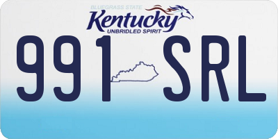 KY license plate 991SRL