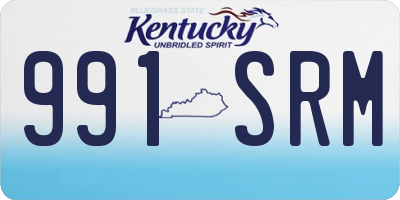 KY license plate 991SRM