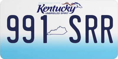 KY license plate 991SRR