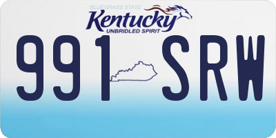 KY license plate 991SRW