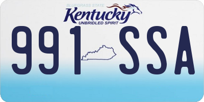 KY license plate 991SSA