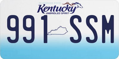 KY license plate 991SSM