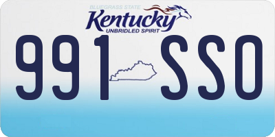 KY license plate 991SSO