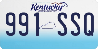 KY license plate 991SSQ