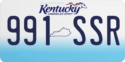 KY license plate 991SSR