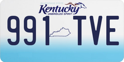 KY license plate 991TVE