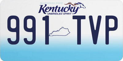 KY license plate 991TVP