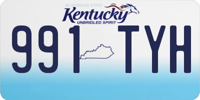 KY license plate 991TYH