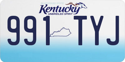 KY license plate 991TYJ