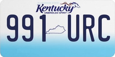 KY license plate 991URC