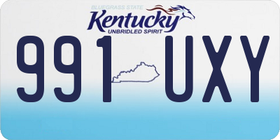 KY license plate 991UXY